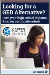 Banner - Looking for a GED Alternative? Earn your high school diploma and career certificate online!