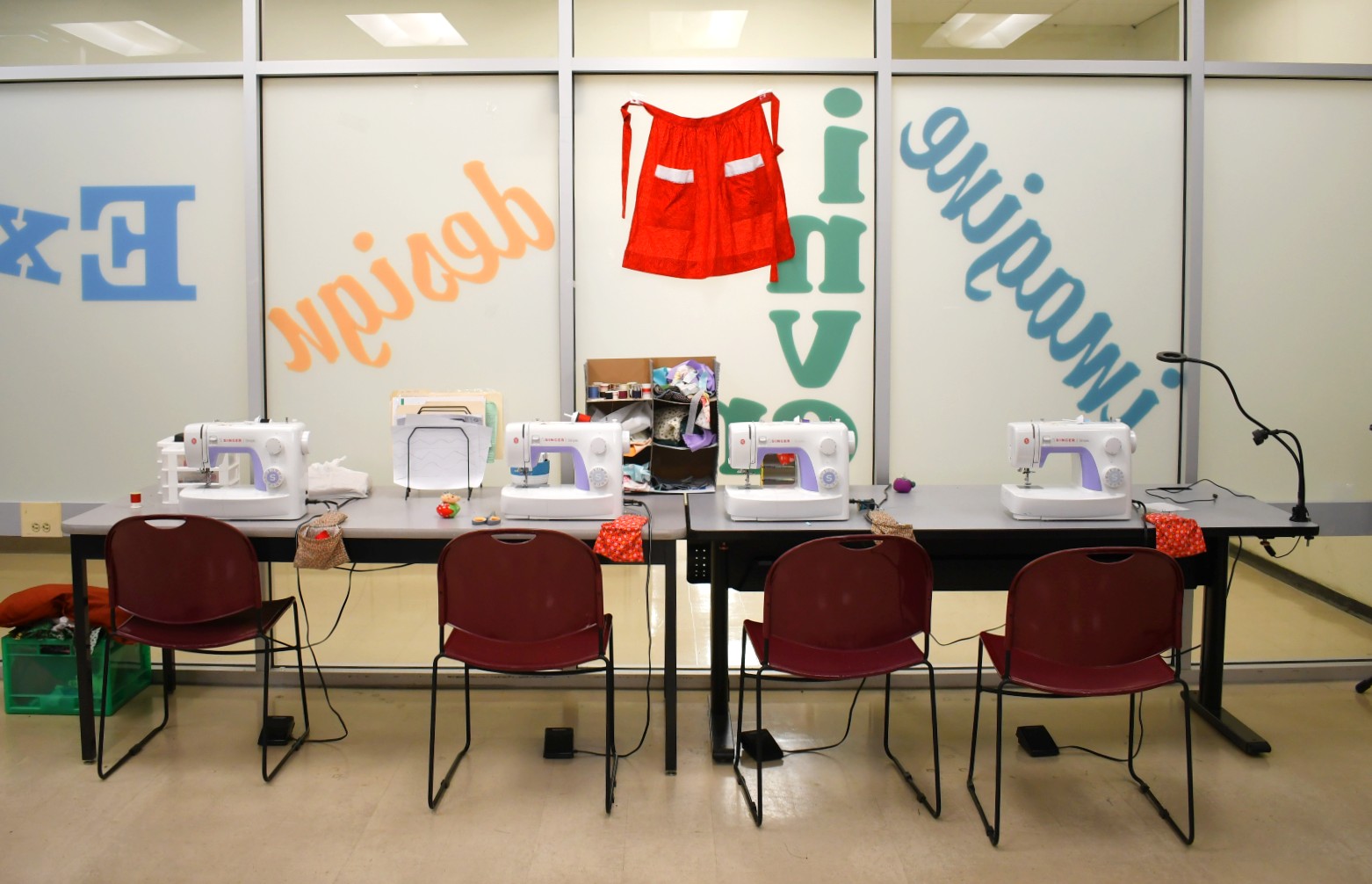 Makerspace sewing machines